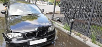 Автомобиль BMW перевернулся на улице Одесской
