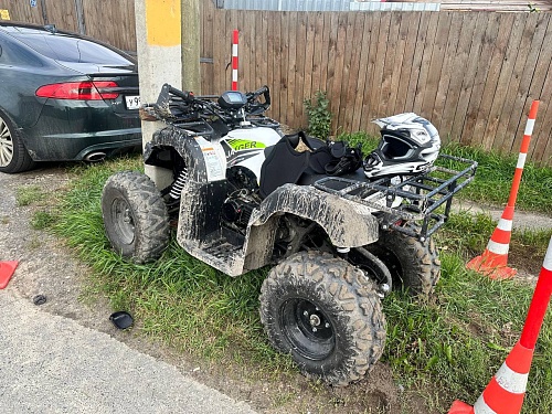 В Тюмени семилетний ребёнок на квадроцикле попал в ДТП