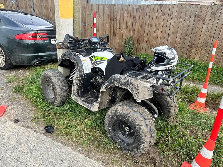 В Тюмени семилетний ребёнок на квадроцикле попал в ДТП