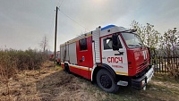 К тушению травы на Велижанском тракте привлекли курсантов ТВВИКУ и добровольные пожарные дружины