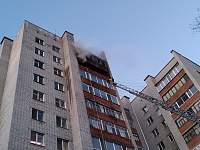 В высотке на улице 30 лет Победы загорелась квартира на 11-м этаже