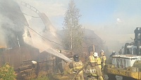 В Утяшево загорелся деревообрабатывающий цех