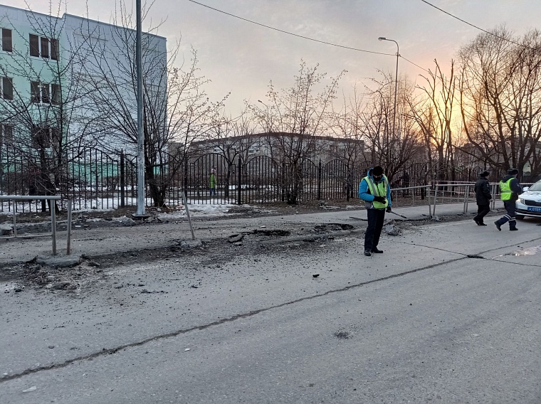 BMW, сбивший тюменку на ул. Логунова, пролетел по тротуару не менее 10 метров