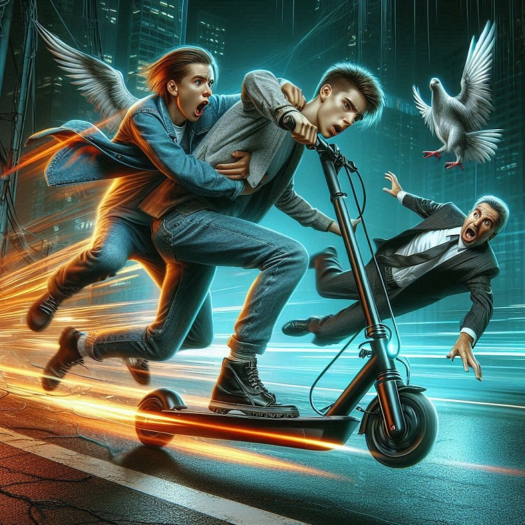 Тюменского депутата чуть не переехали на самокате