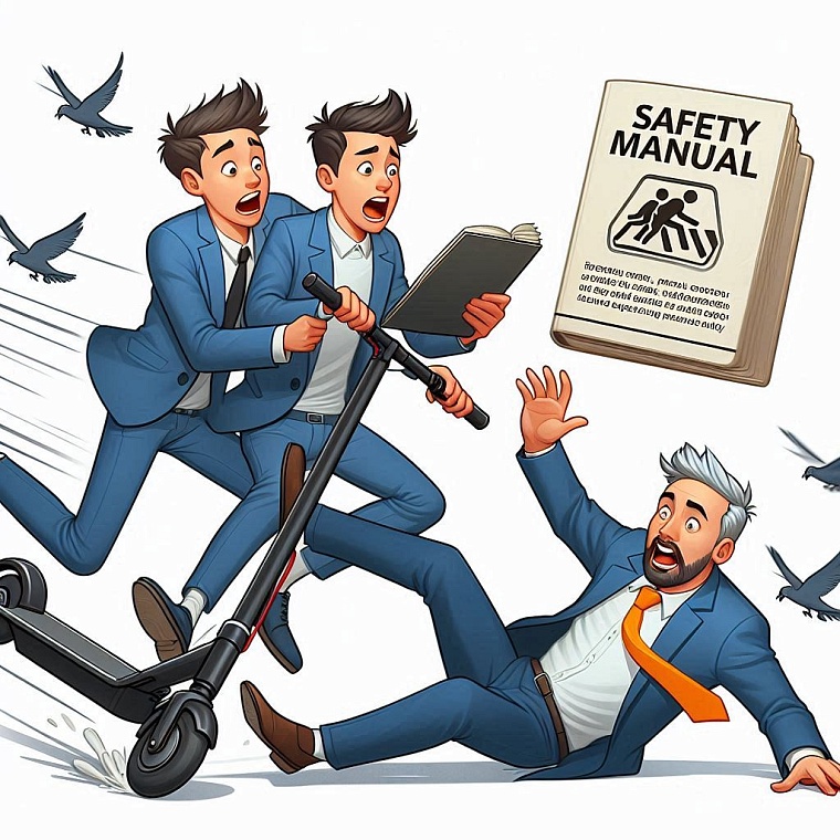 Тюменского депутата чуть не переехали на самокате