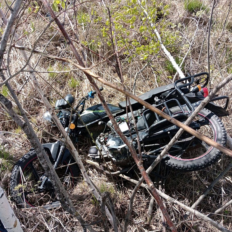 Двое мотоциклистов погибли в Тюменской области: один врезался в дерево, другой улетел в реку