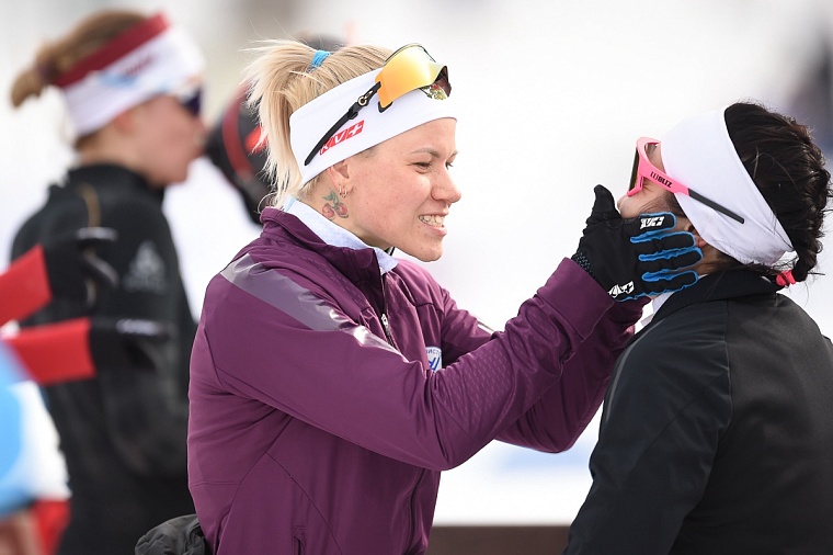 Кристина Резцова не смогла привести сборную Югры к победе в смешанной эстафете чемпионата России по биатлону