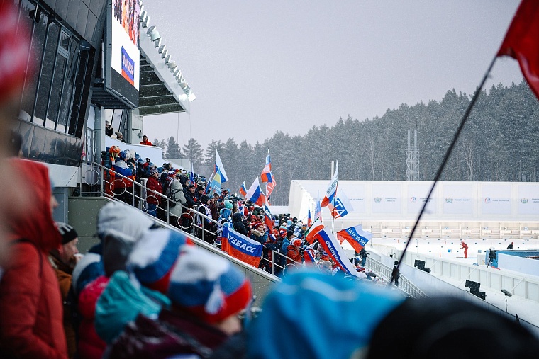 Лучшие фото первого дня этапа Кубка мира по биатлону в Тюмени