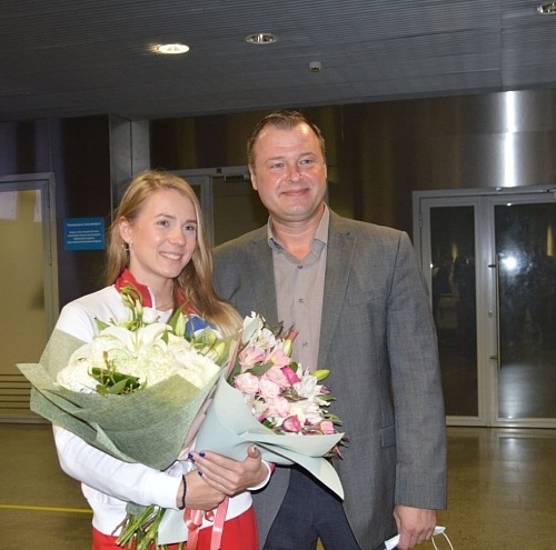 Скалолазка Юлия Каплина вернулась в Тюмень с Олимпийских игр в Токио