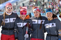 Команда Тюменской области победила в женской эстафете на Чемпионате России по лыжным гонками