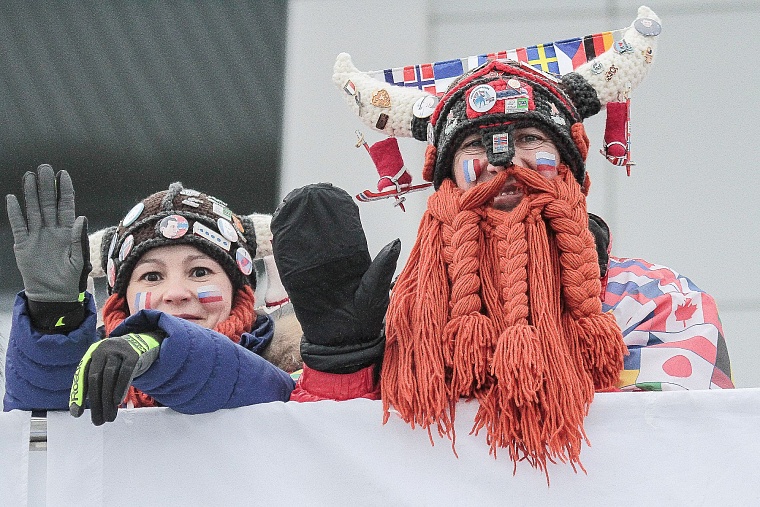 Самые яркие болельщики тюменского этапа Кубка мира по биатлону