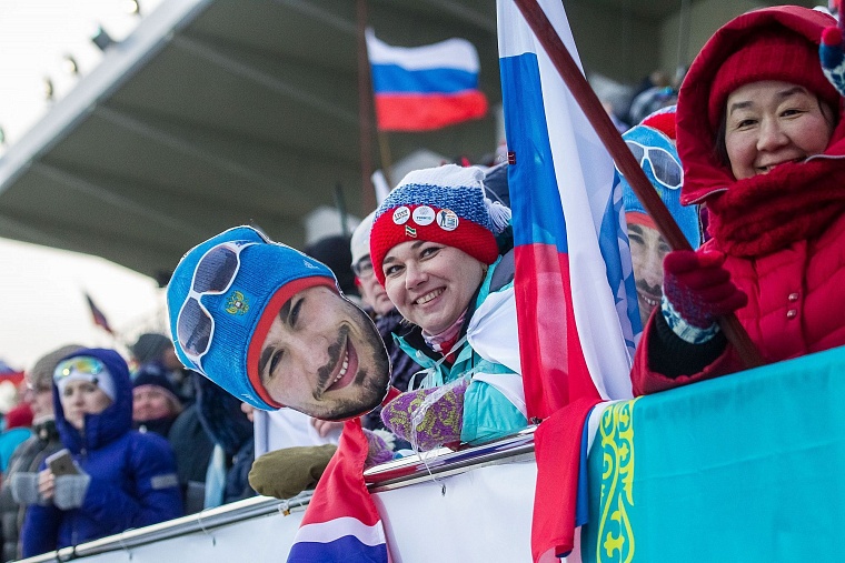 Самые яркие болельщики тюменского этапа Кубка мира по биатлону