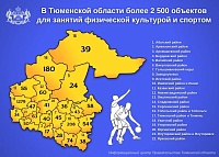 До конца года в Тюменской области построят 48 спортивных объектов