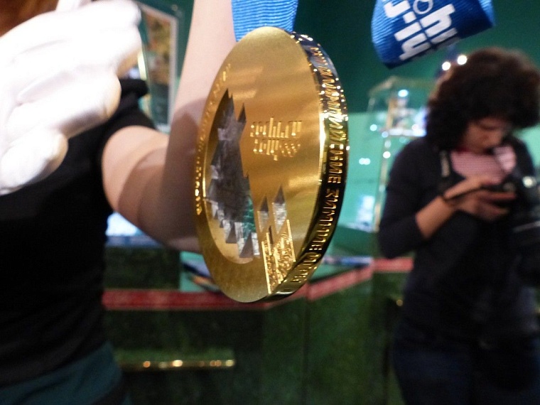 На комплект сочинских медалей можно посмотреть «живьем»