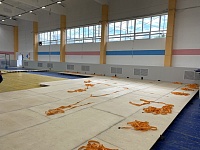В Ишиме проводится большой ремонт в зале спортивной гимнастики