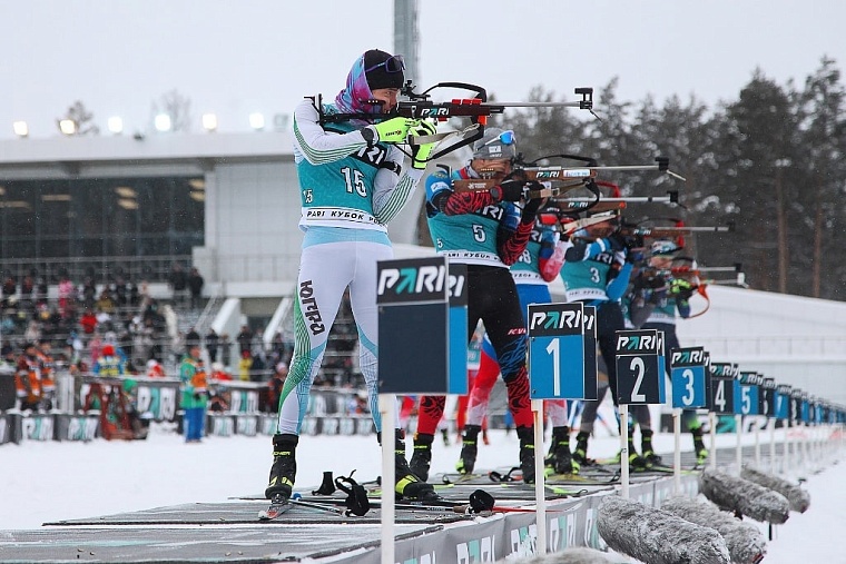 На огневом рубеже.