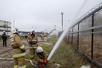 Добровольные пожарные ООО «РН-Юганскнефтегаз» справились с учебным возгоранием