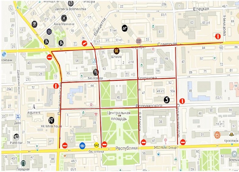 Схема перекрытия в Тюмени 16 сентября: tyumen-city.ru