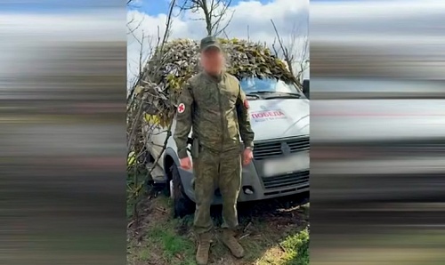 Российский боец поблагодарил тюменцев за доставленный на передовую автомобиль