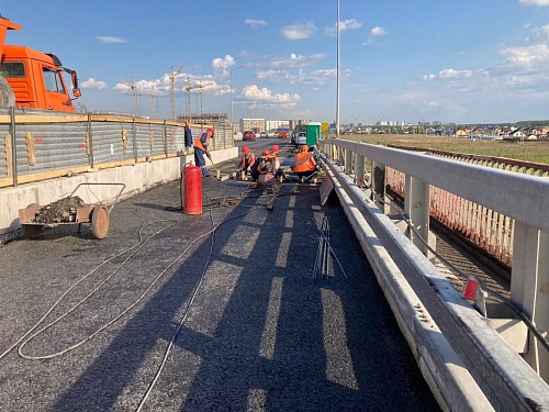 На путепроводе в районе Плеханово заканчивается первый этап ремонтных работ