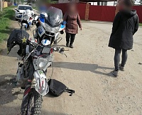 Новотарманского школьника на мотоцикле пришлось догонять мотопатрулю ГИБДД