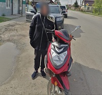 Новотарманского школьника на мотоцикле пришлось догонять мотопатрулю ГИБДД