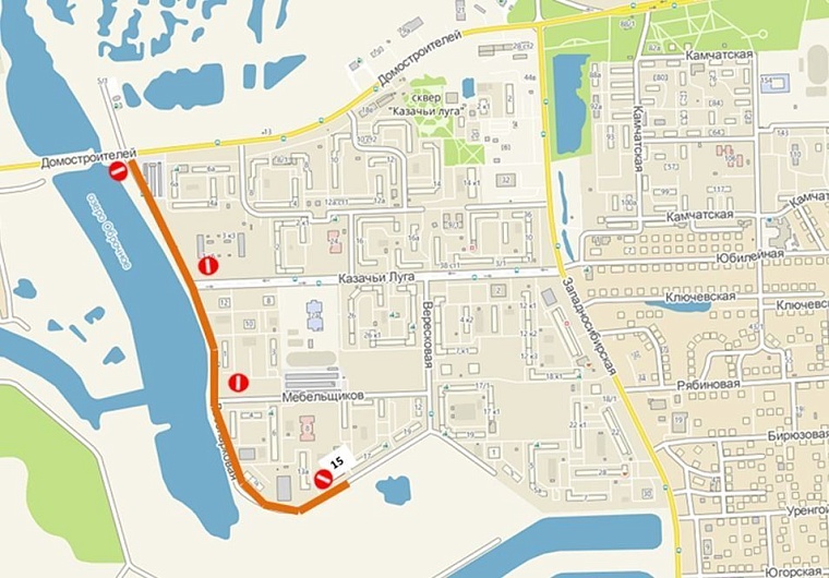 Ул. Лесопарковую в Тюмени закроют на время проведения велосипедной гонки