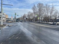 Для безопасного поворота на 50 лет ВЛКСМ у "Премьера" изменили режим работы светофора