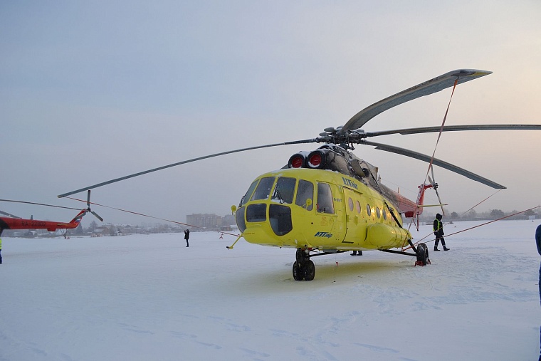 В тюменский аэропорт Плеханово прибыл новый вертолет санавиации