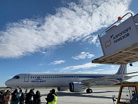 Тобольский аэропорт Ремезов принял первый самолет