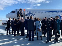 Тобольский аэропорт Ремезов принял первый самолет