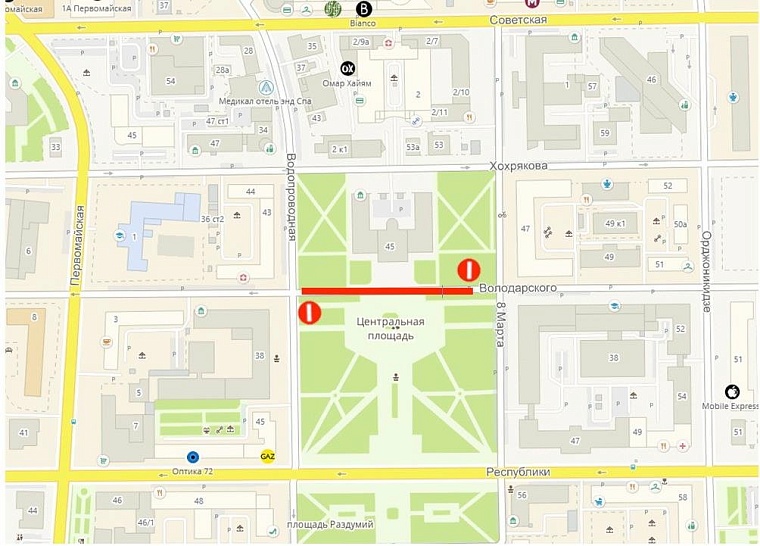 Схема перекрытия 1 сентября. Источник: tyumen-city.ru