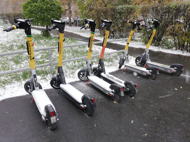 Сезон электросамокатов в Тюмени может завершиться досрочно