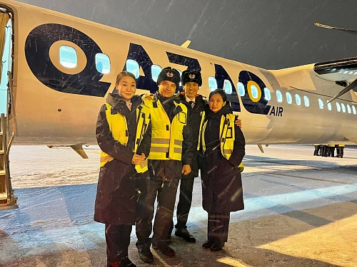 В Тюмени встретили первый прямой рейс из Астаны