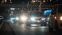 Тюменские автолюбители отметили день голосования по поправкам в Конституцию ночным автопробегом