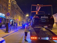 Ночью с улицы Республики эвакуировали автомобили