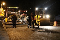 Ремонт дороги на Первомайской строители закончили в ночь на 1 сентября