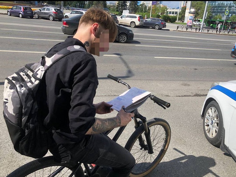 В Тюмени штрафуют велосипедистов и электросамокатчиков за нарушения