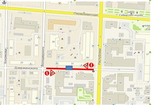 В Тюмени улицу Дзержинского перекроют до 4 февраля