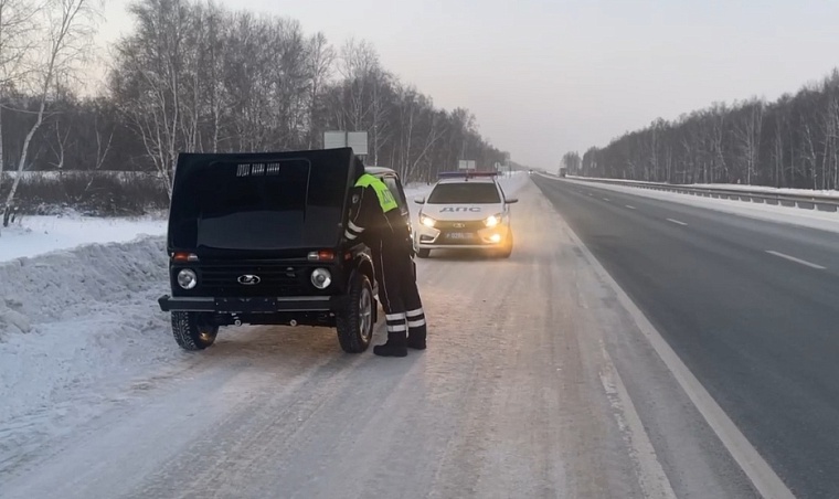 У сельчан из Упоровского района заглохла на трассе только что купленная "Нива"