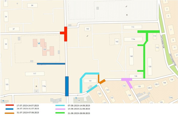 Схема перекрытий на улице Камчатской. Источник: tyumen-city.ru