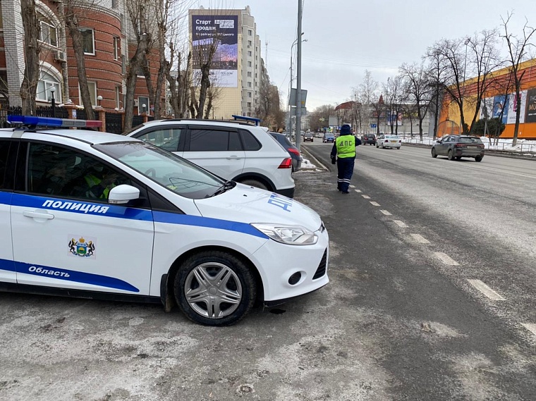 ГИБДД дежурит на дорогах Центрального округа Тюмени