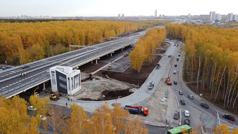Часть трехуровневой развязки на Мельникайте - Дружбы готовят к открытию