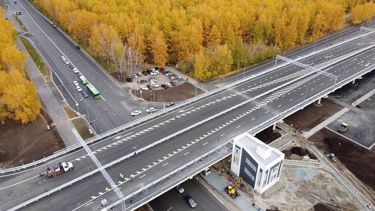 Часть трехуровневой развязки на Мельникайте - Дружбы готовят к открытию