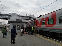 На тюменском железнодорожном вокзале открыли новый переход через пути