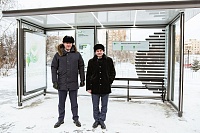 На Новый год Сбер подарил Тюмени две «умные» автобусные остановки