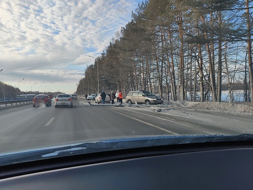 Из-за ДТП на Московском тракте рухнул фонарь