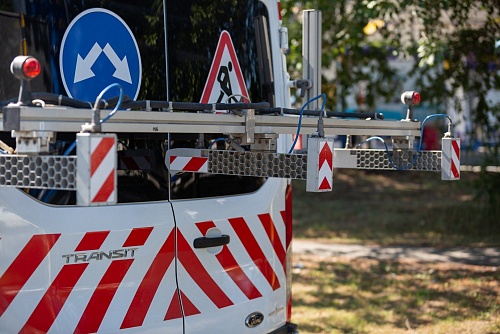 Передвижная лаборатория обследует дороги Тюмени