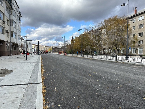 В Тюмени скоро откроется отремонтированный участок дороги на улице Ленина