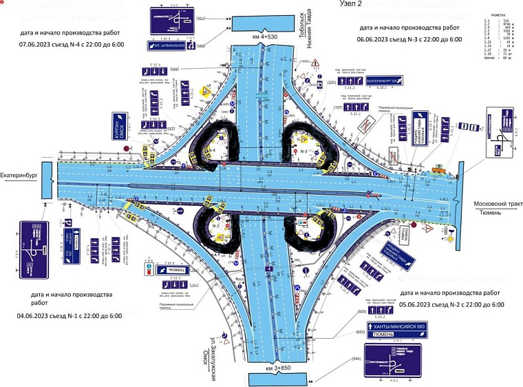 Ремонт развязки на Московском тракте. Схема: ГУС